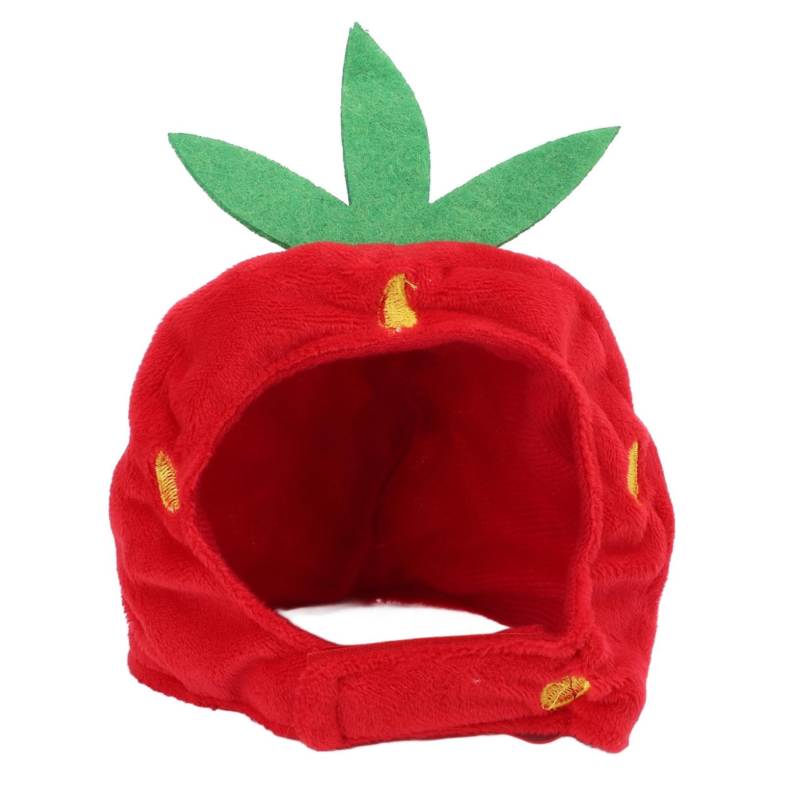 Cat Strawberry Hat Adjustable Comfortable Pet Costume Decoration Headgear for Christmas Daily Wear