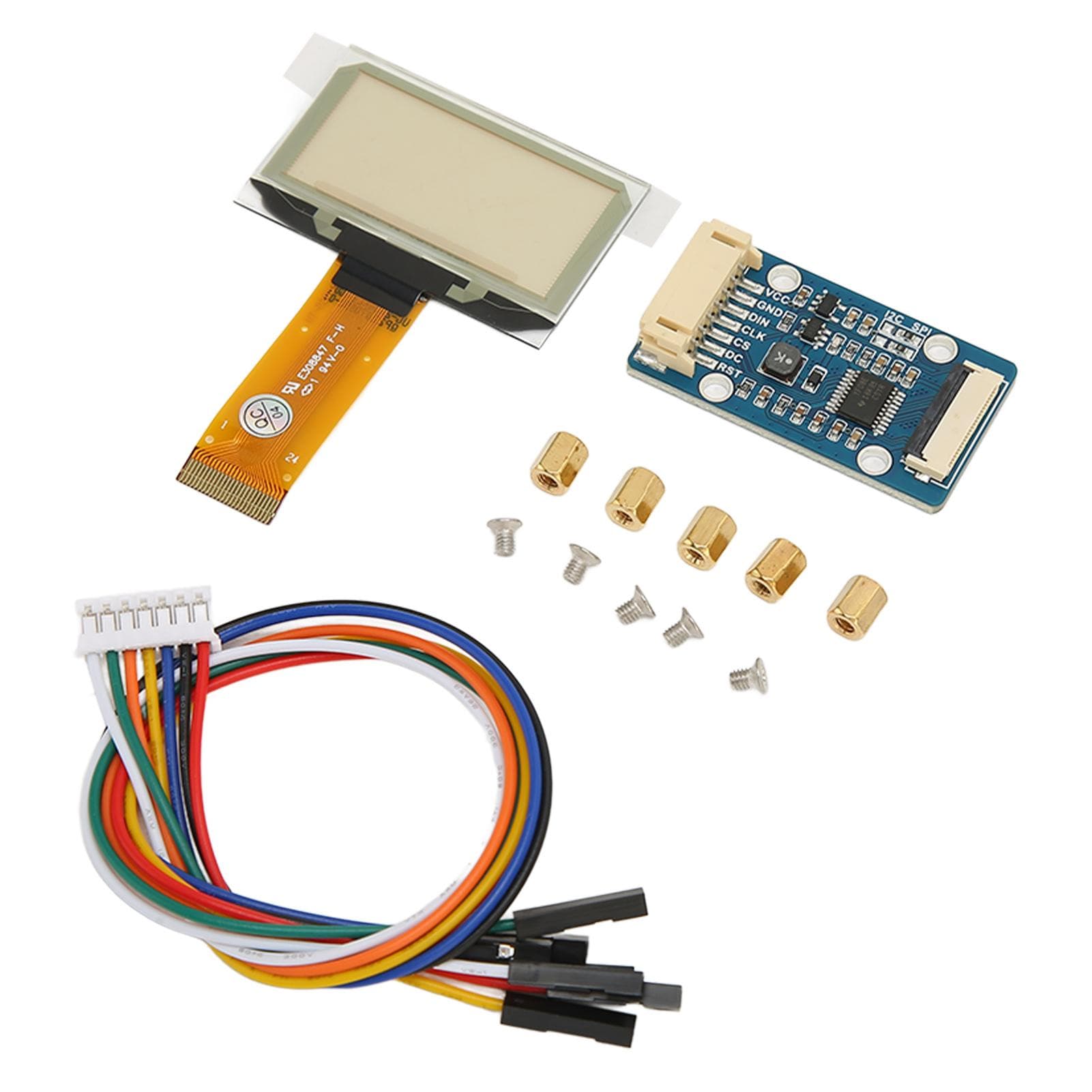 1.51 Inch Screen Module 128x64 Resolution SPI I2C Interface Full View Transparent Blue Screen
