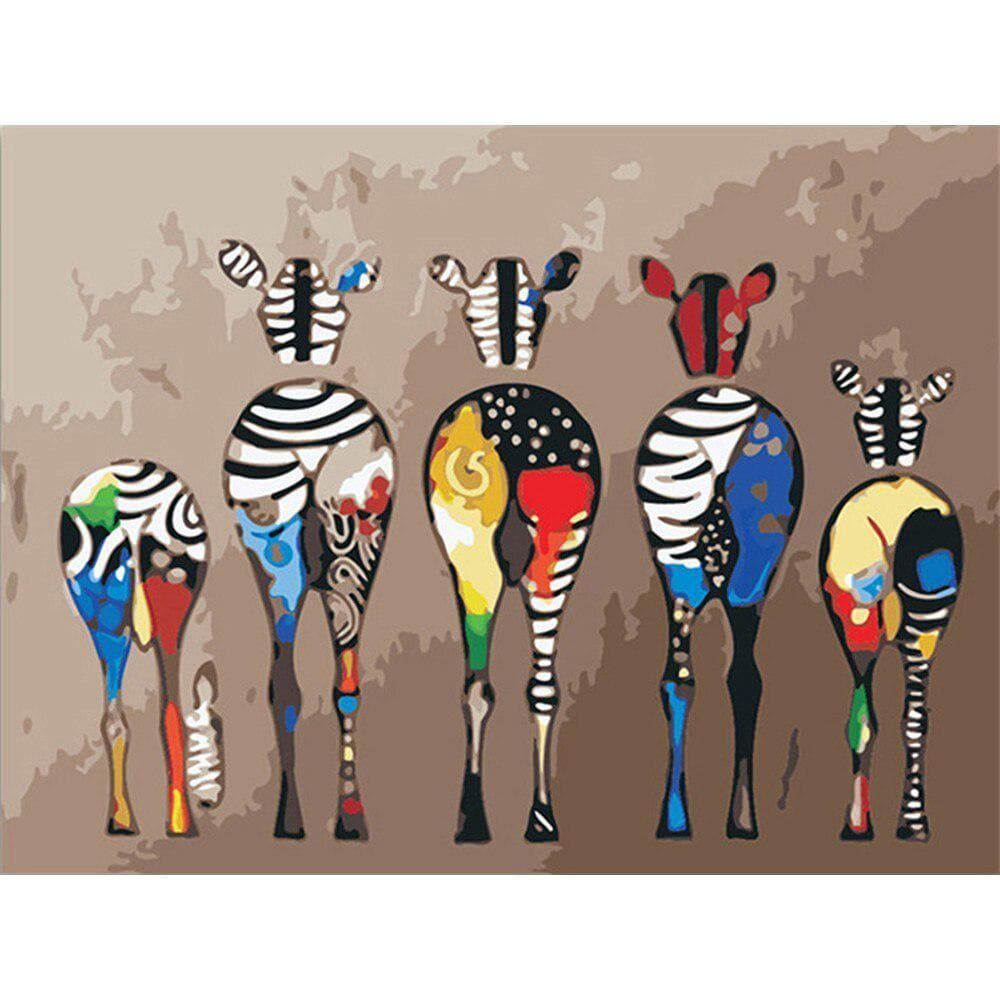 Diamond Embroidery Cartoon Picture Mosaic Animals Diamond Painting Zebra Home Decoration Gifts 20X30CM
