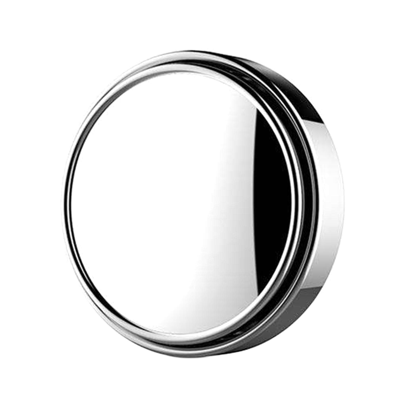 1PC Car Mini Round Mirror Blind Spot Auxiliary Rearview Mirrors 360 degrees  Rotation Wide Angle Convex silver