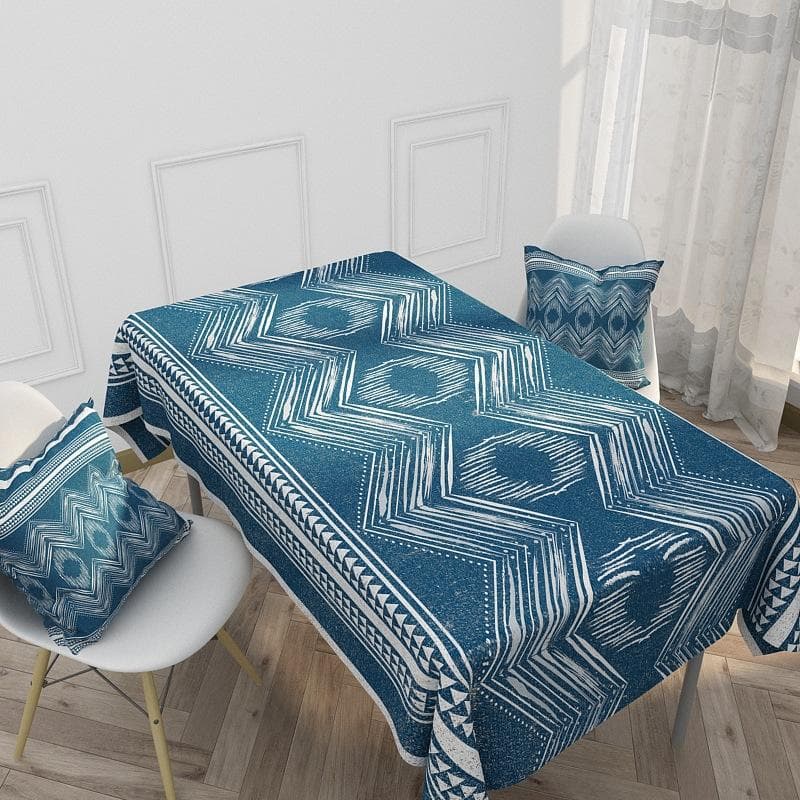 Waterproof Linen Tablecloth Household Ethnic Style retro Pattern Hotel Tablecloth Rectangular Kitchen Tablecloth 140-240cm