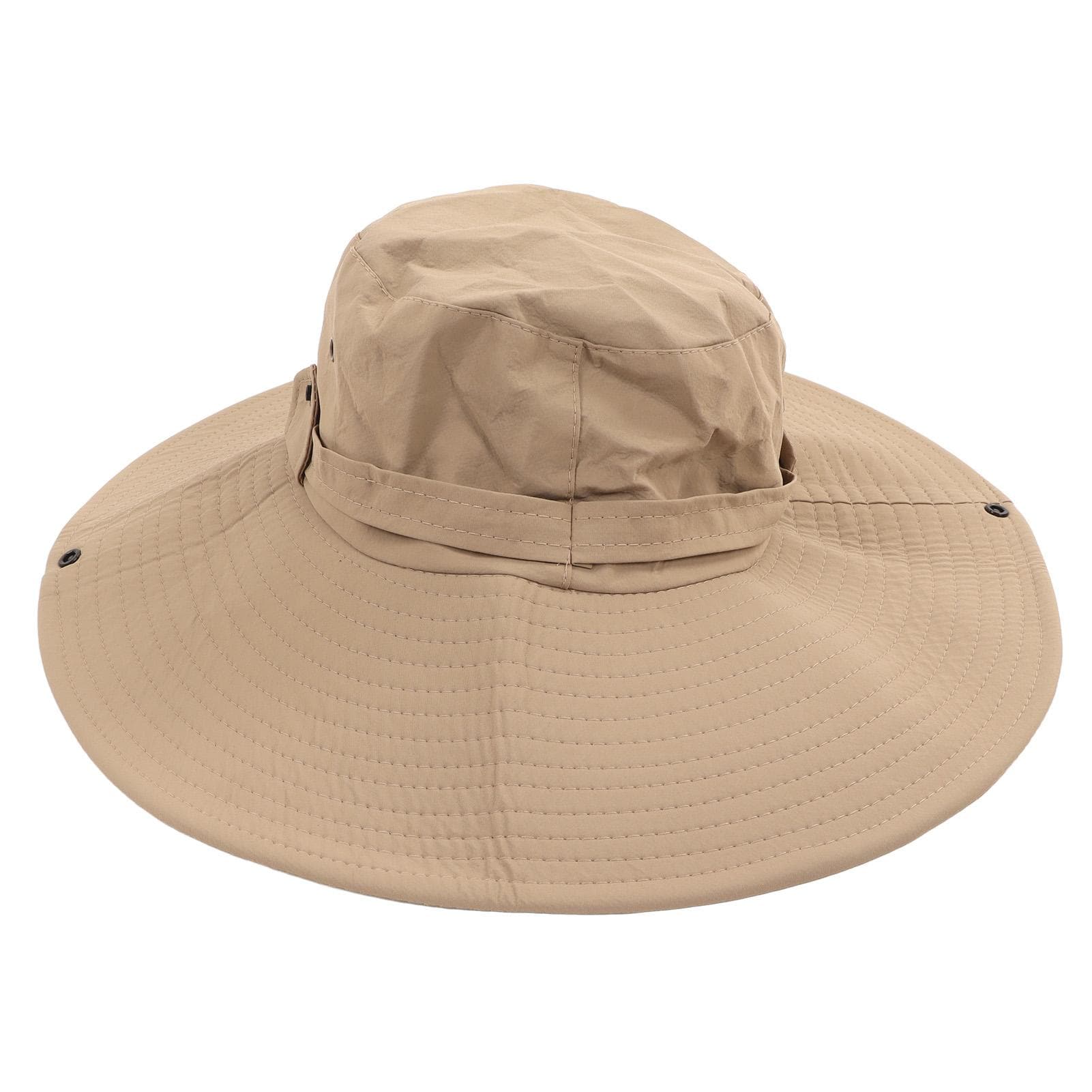 Fishing Hat Over UPF 50 UV Protection Adjustable Waterproof Versatile Wide Brim Bucket Hat for khaki