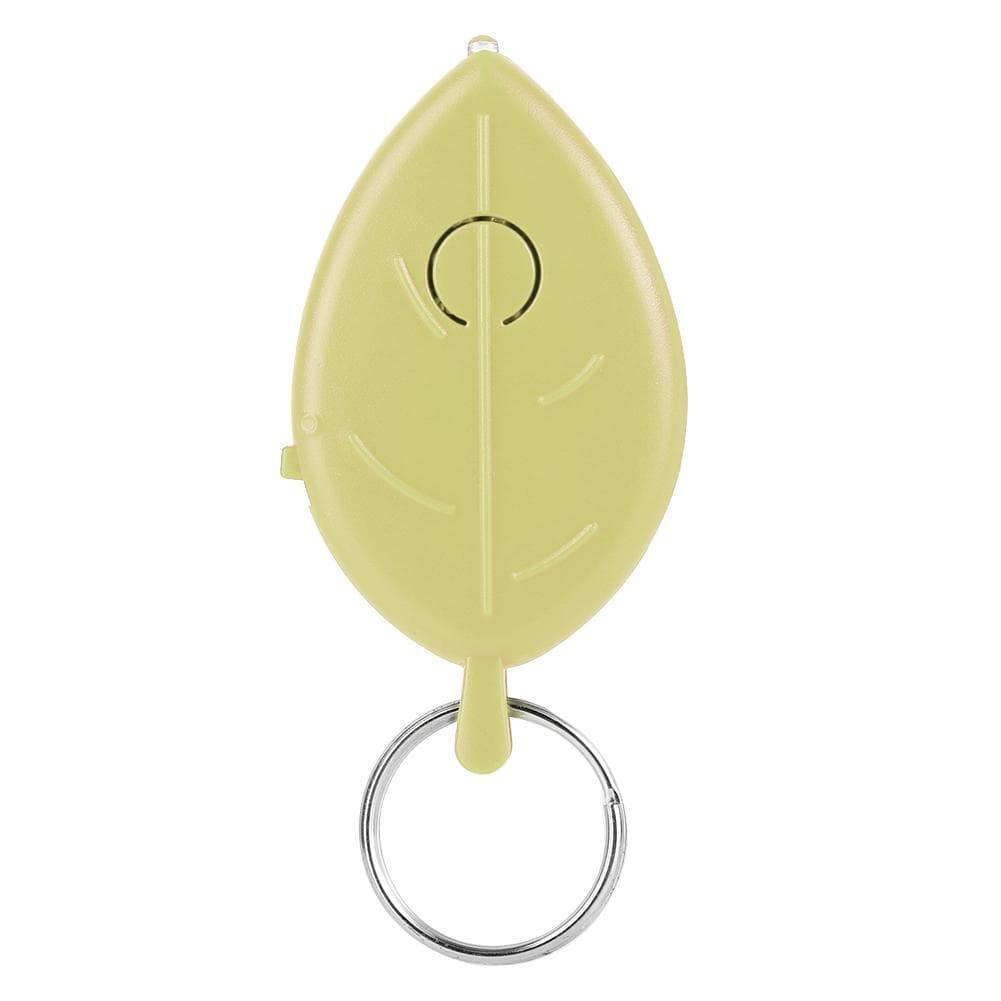 Whistle Voice Control Key Finder Anti lost Keychain Locator Tracer Leaf Shape (Yellow) yellow