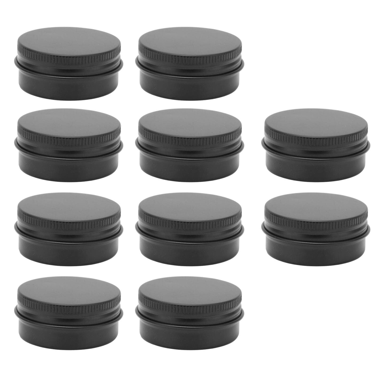 10pcs Round Aluminum Can DIY Empty Refillable Storage Jar Container Set for Solid Perfume Lip