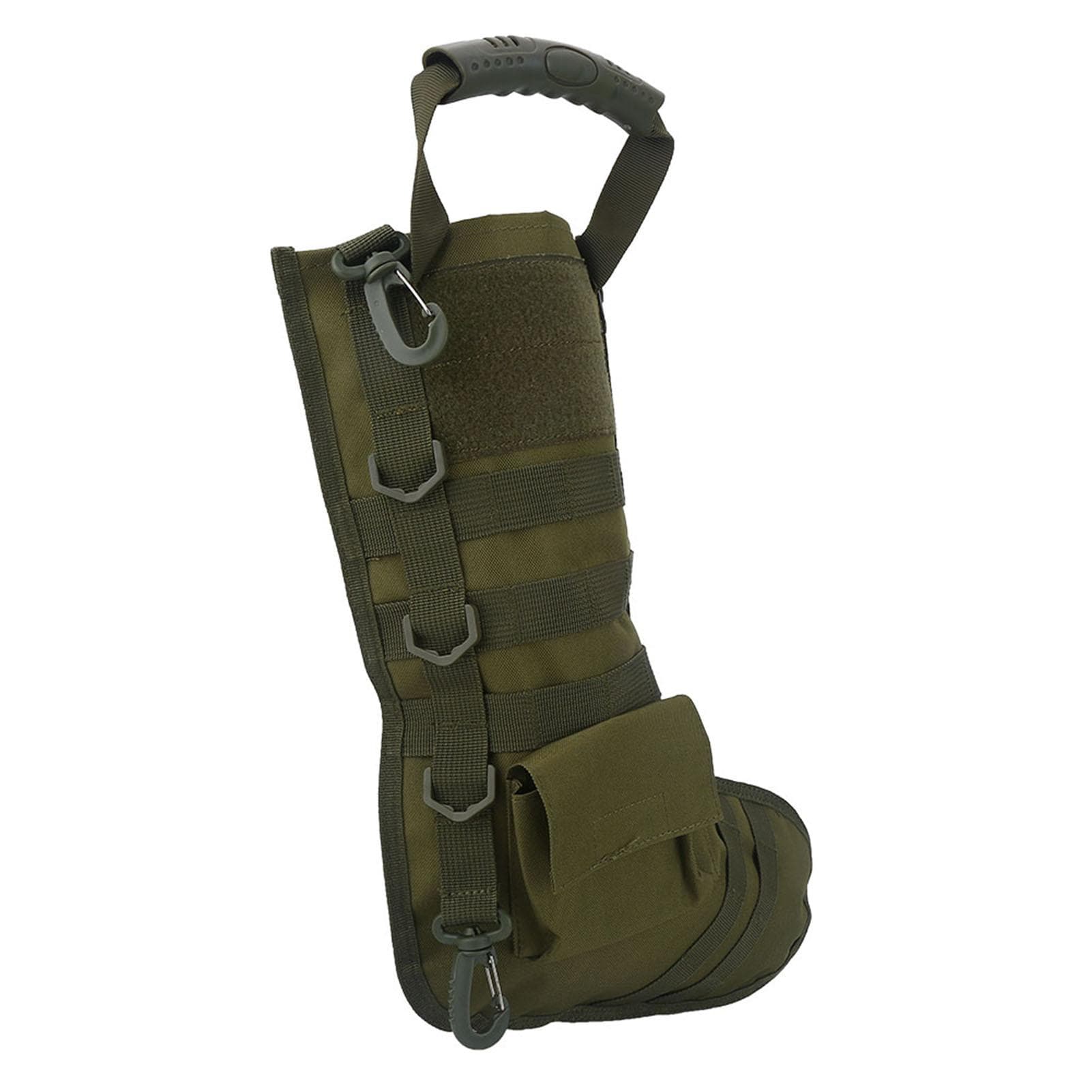 1PC Nylon Tactic Christmas Stocking Storage Bag Outdoor Military Accessory Pouch(Army Green)