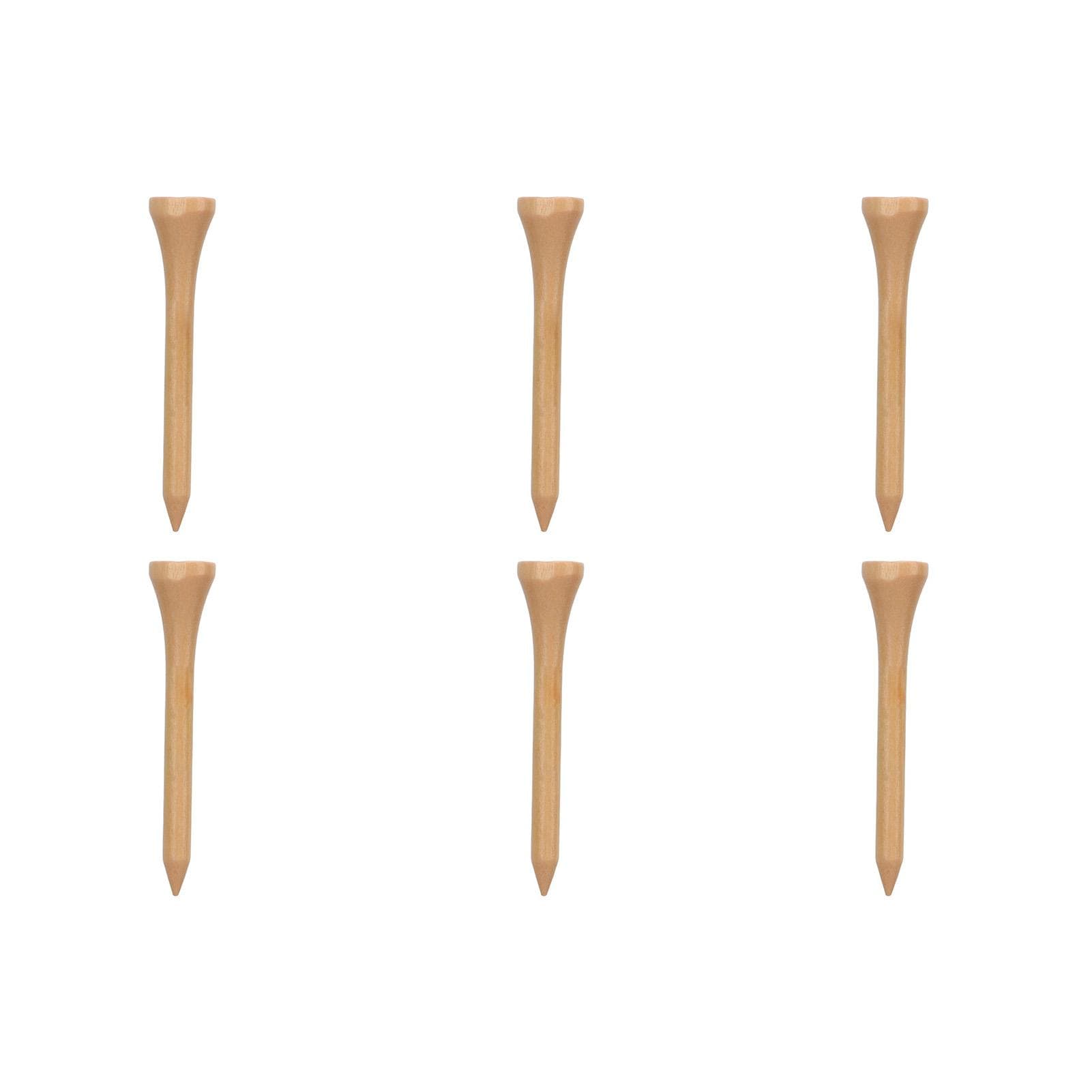 50pcs Golf Tees Professional Strong Replacement Wooden Golfing Tees for Golf Accessories