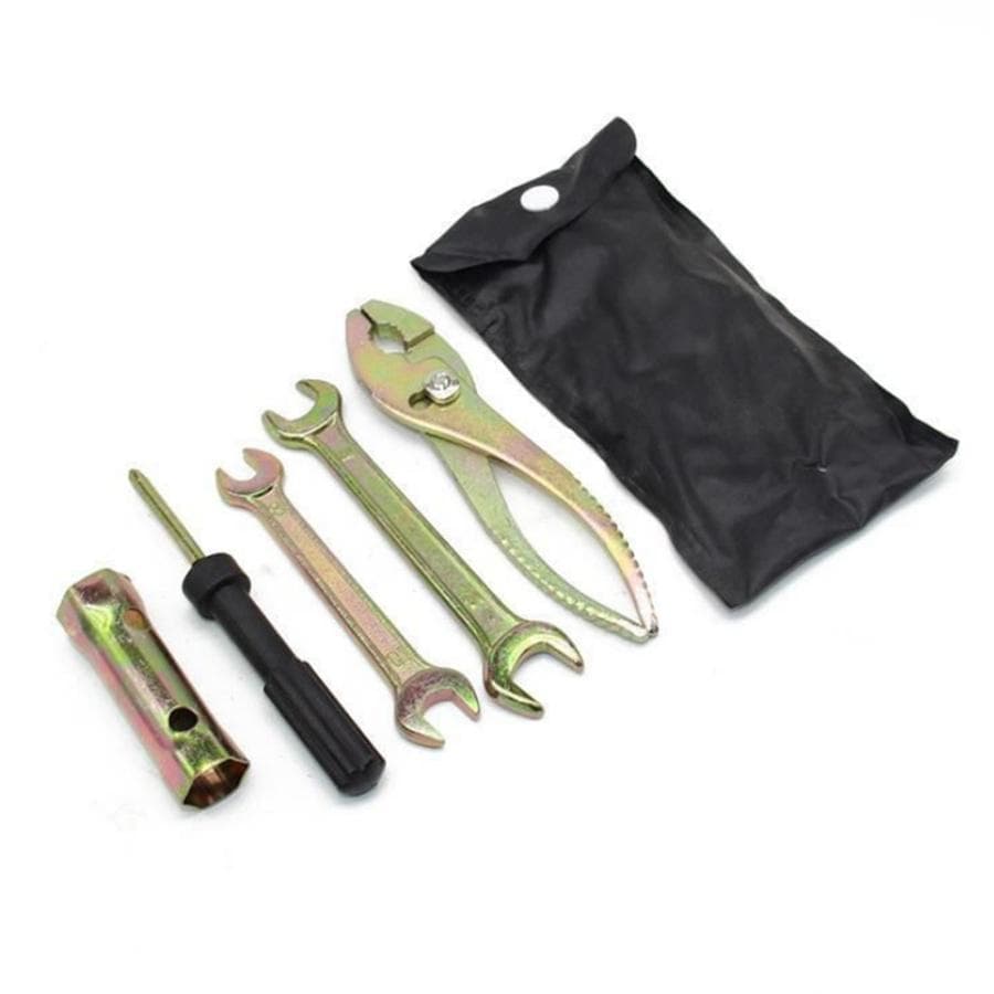 Motorcycle Tool Kit Pliers Wrench Spark Plug Socket For Honda Kawasaki Universal
