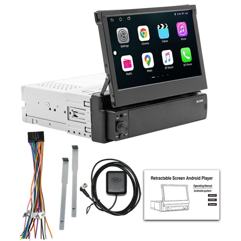 7in Multimedia MP5 Player Retractable Touched Screen Car Radio Multifunctional Car Audio and Video 2G and 64G