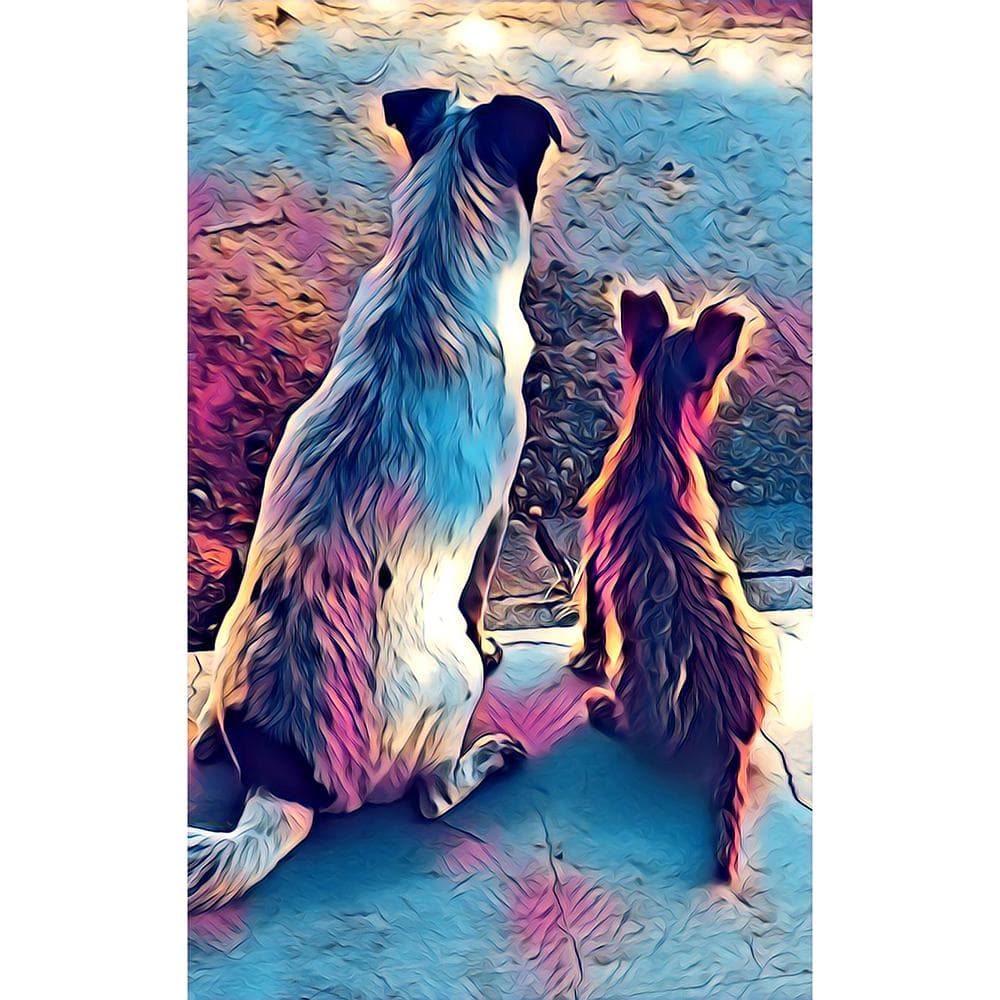 5D DIY Diamond Embroidery Oil painting dog Diamond Painting Cross Stitch Mosaic Decoration 20X30CM