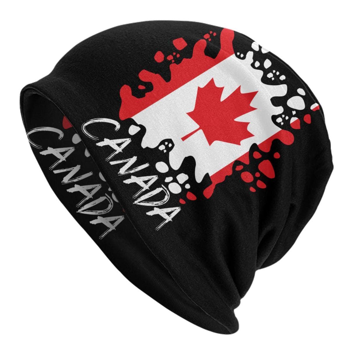 Canada Flag Bonnet Hats Cool Knitted Hat For Women Unisex Winter Warm Canadian Proud Skullies Beanies Caps Beanies Hat