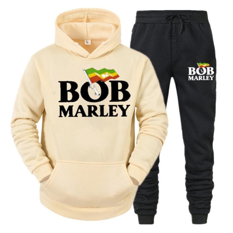 Bob Marley Printed Fashion Men Women Tracksuit Casual Hoodie And Pants 2pcs Sets Oversized Pullover Trend Sweatsuit Men Clothing S