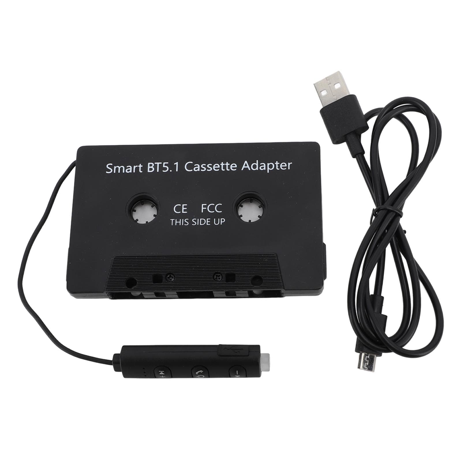 DC5V Bluetooth Cassette Adapter BT5.1 Universal Wireless Cassette Tape to Aux Adapter for Cars