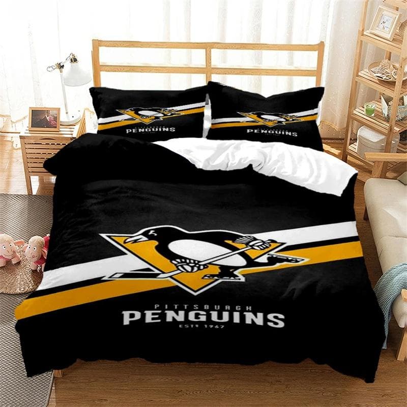 Fashion Casal Ice Hockey All Season Duvet Cover Set with Pillowcase Home Textile Twin Full Queen King Children's Gift 210X210cm-3pcs