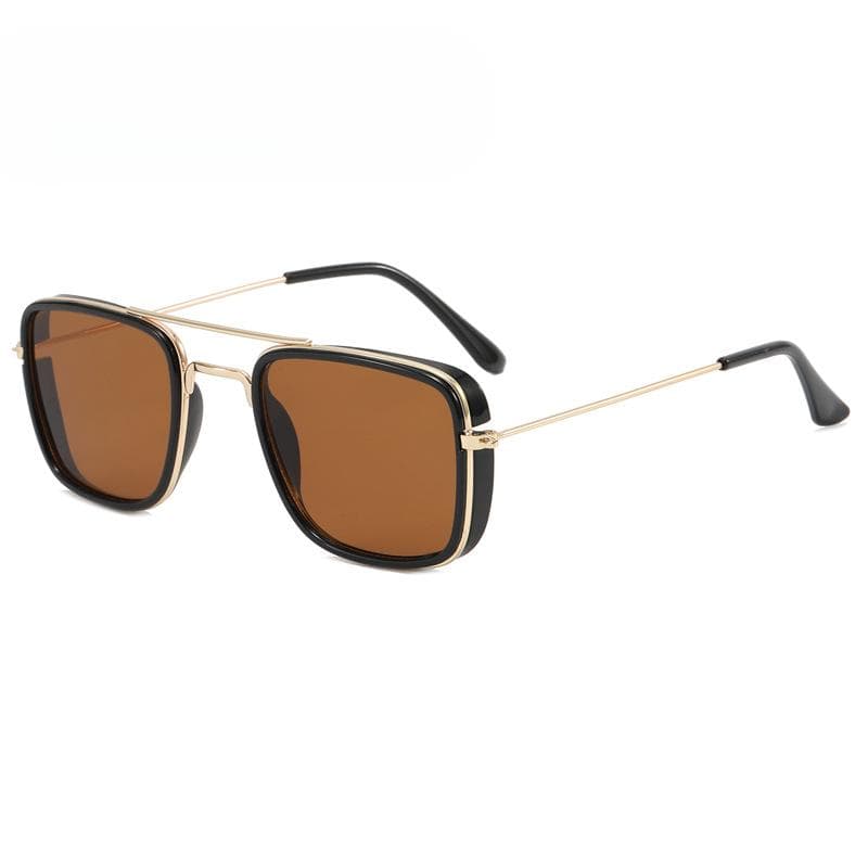 Fashion Sunglasses European American Metal Small Square Frame Korean Retro UV Protection Glasses