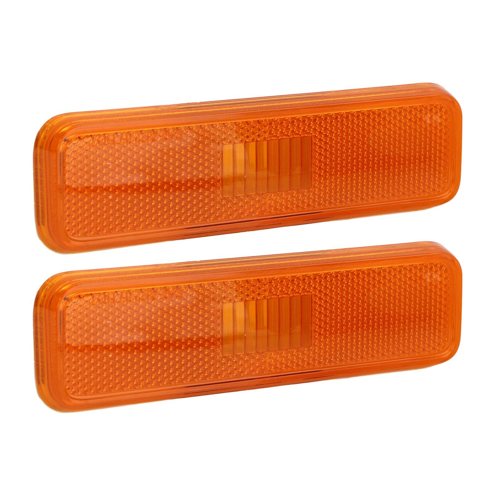 2PCS Car Front Side Marker Light CH2550101 Bright Light Replacement For Dodge Aspen 1976?1979 Black yellow