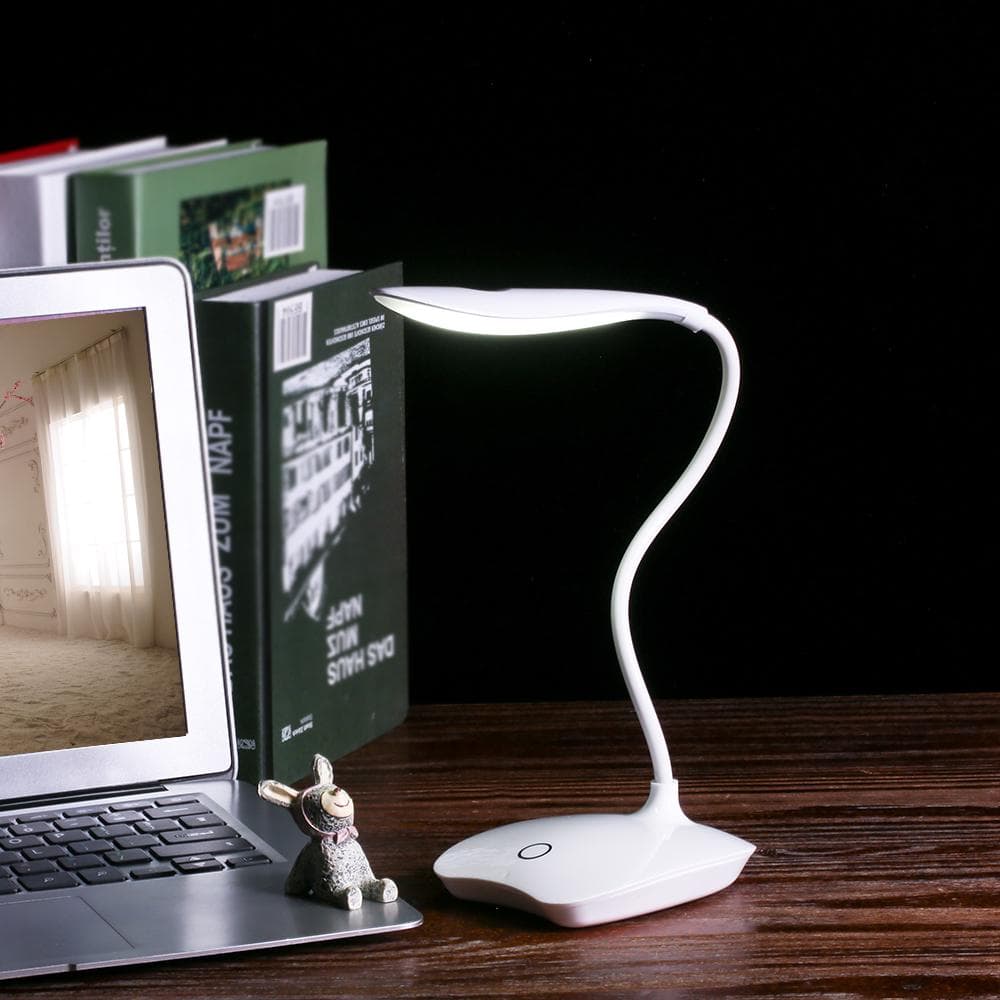 Decdeal Dimmable LED Touch Control Desk Light Lamp USB For Working Camping