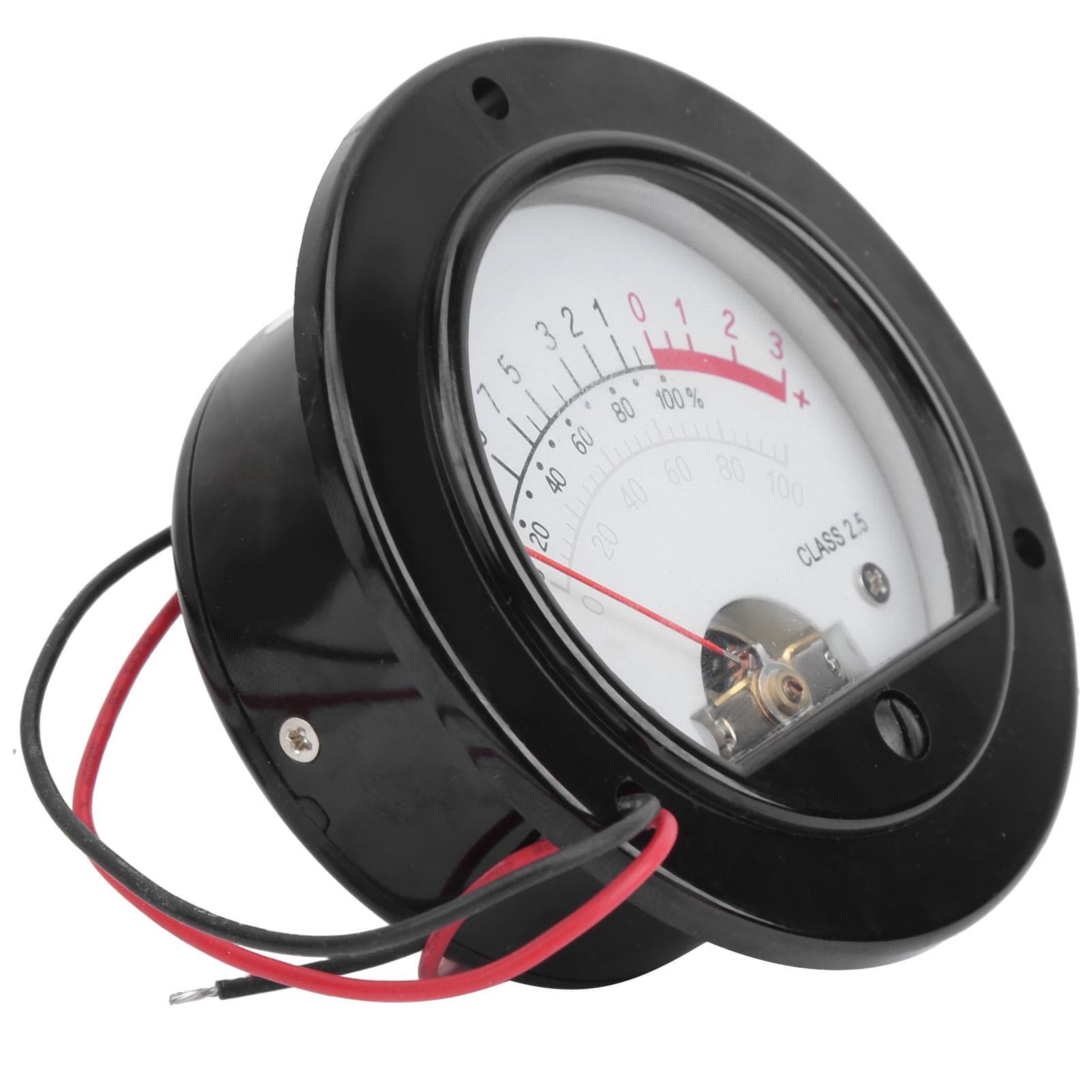 VU Meter Retro Pointer Dial Round Backlight VU Level Audio Meter Testing Equipment