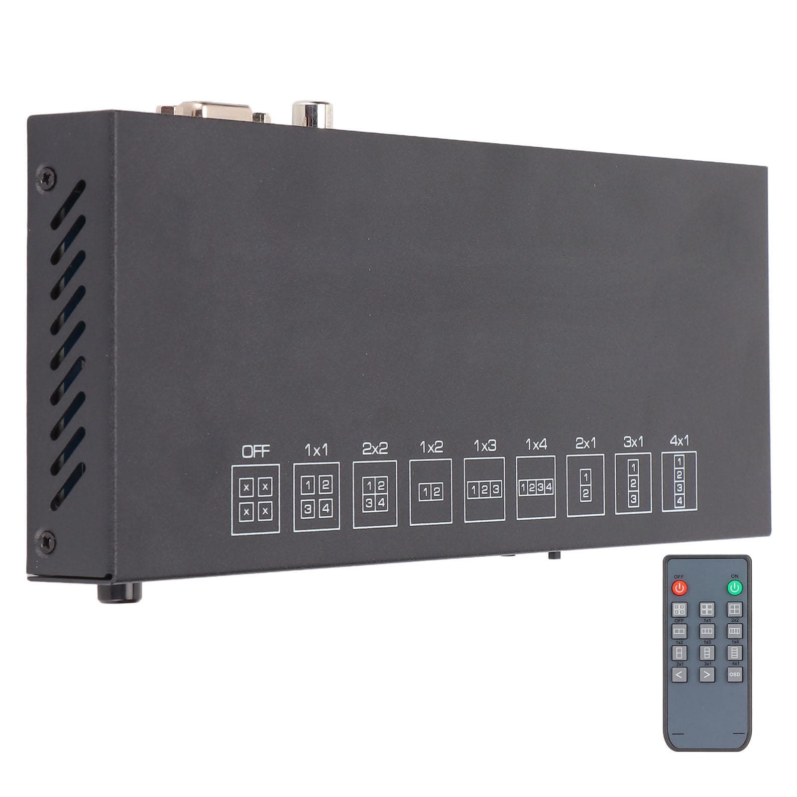 4 Port HD Multimedia Interface Video Splicer 4K At 30Hz 300MHz 1x4 LED Video Wall Controller for EU Plug