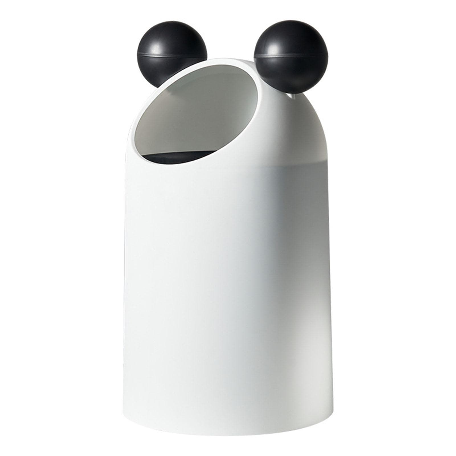 Trash Can Slanted Lidless Plastic Large Capacity Creative Garbage Container for Office Kitchen