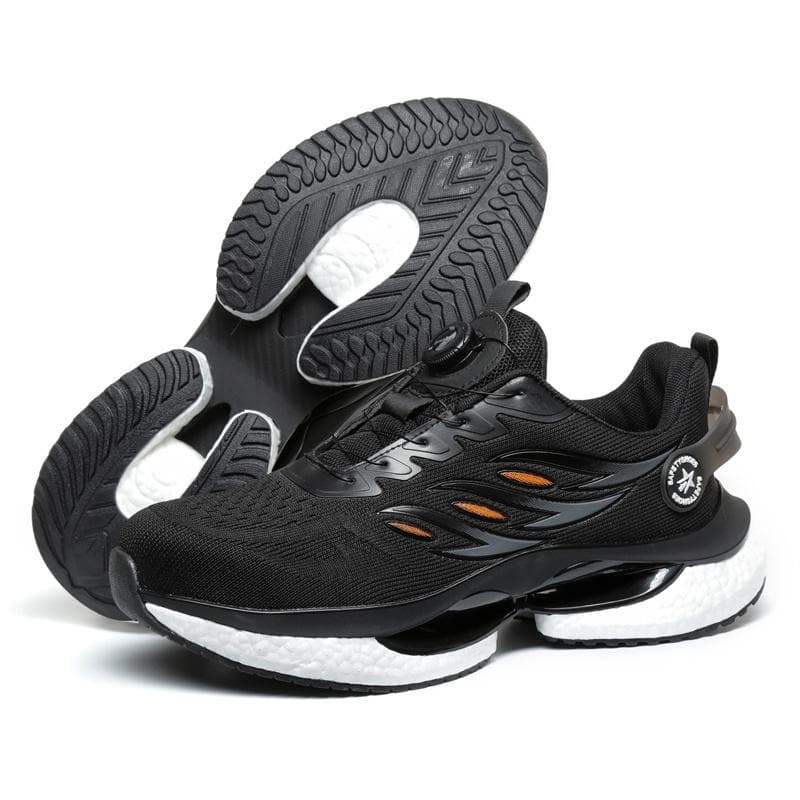 New Fashion Men's Safety Shoes with Rotated Button Work Sneakers Anti-Puncture Indestructible Shoes Steel Toe Work Boots 39