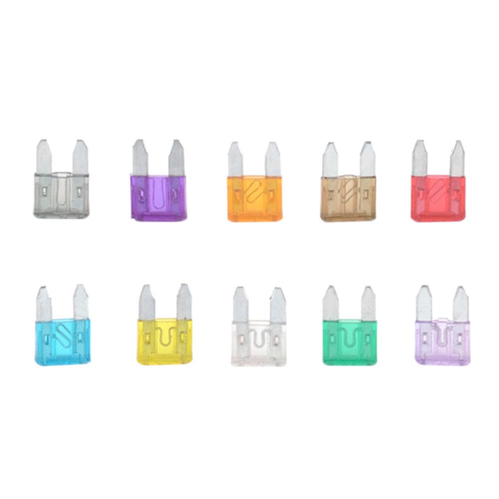 Color Coded 100pcs Mini Car Fuse Kit Ampere Rating With Alligator Clip