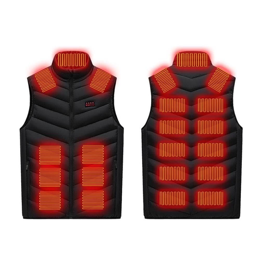 Heated Vest Large Area Intelligent Constant Temperature Electric Heating Vest Adjustable USB XL