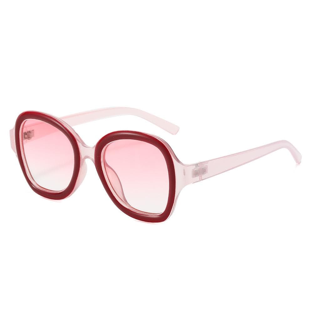 KAMMPT Y2k Pilot Sunglasses Women Stylish Multicolor Gradient Beach Shades Trendy Designer Green Sun Glasses as picture shows