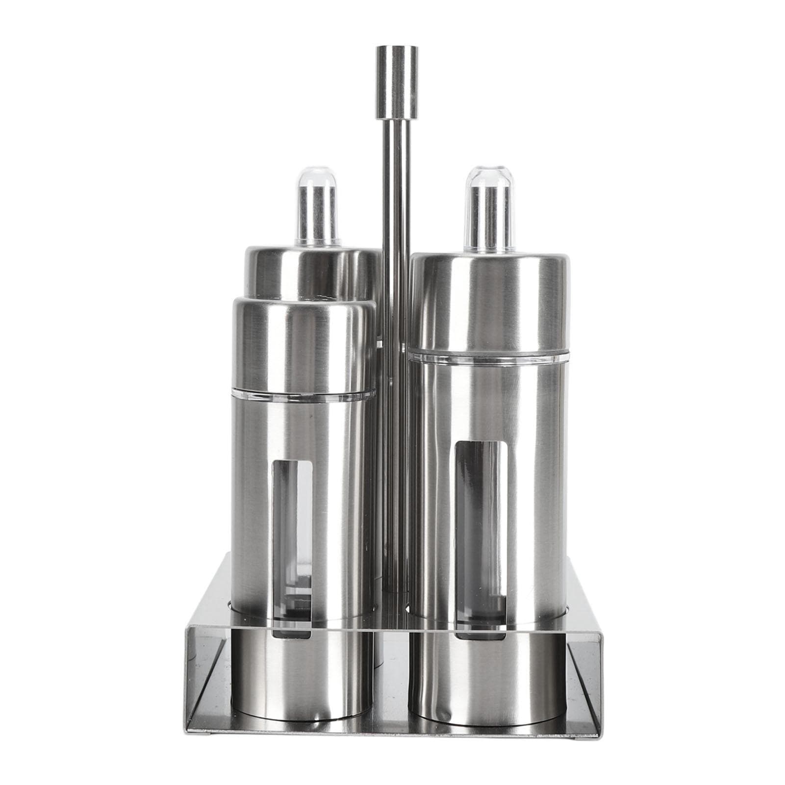 Spice Shaker 304 Stainless Steel with Viewing Window Pepper Shaker for Restaurant Home BBQ Salt 4