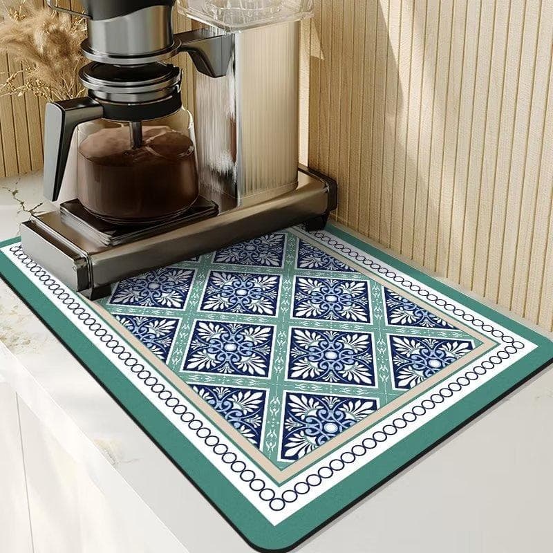 Absorbent Draining Mat No-wash Table Mat Dishwashing Pads Coffee Machines Drying Mat Bowl 40*60cm