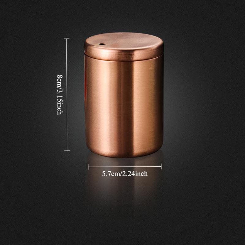 Stainless Steel Toothpick Container Creative Simple Portable Toothpick Container Cotton Toothpick Container Stroge Box Home bronze