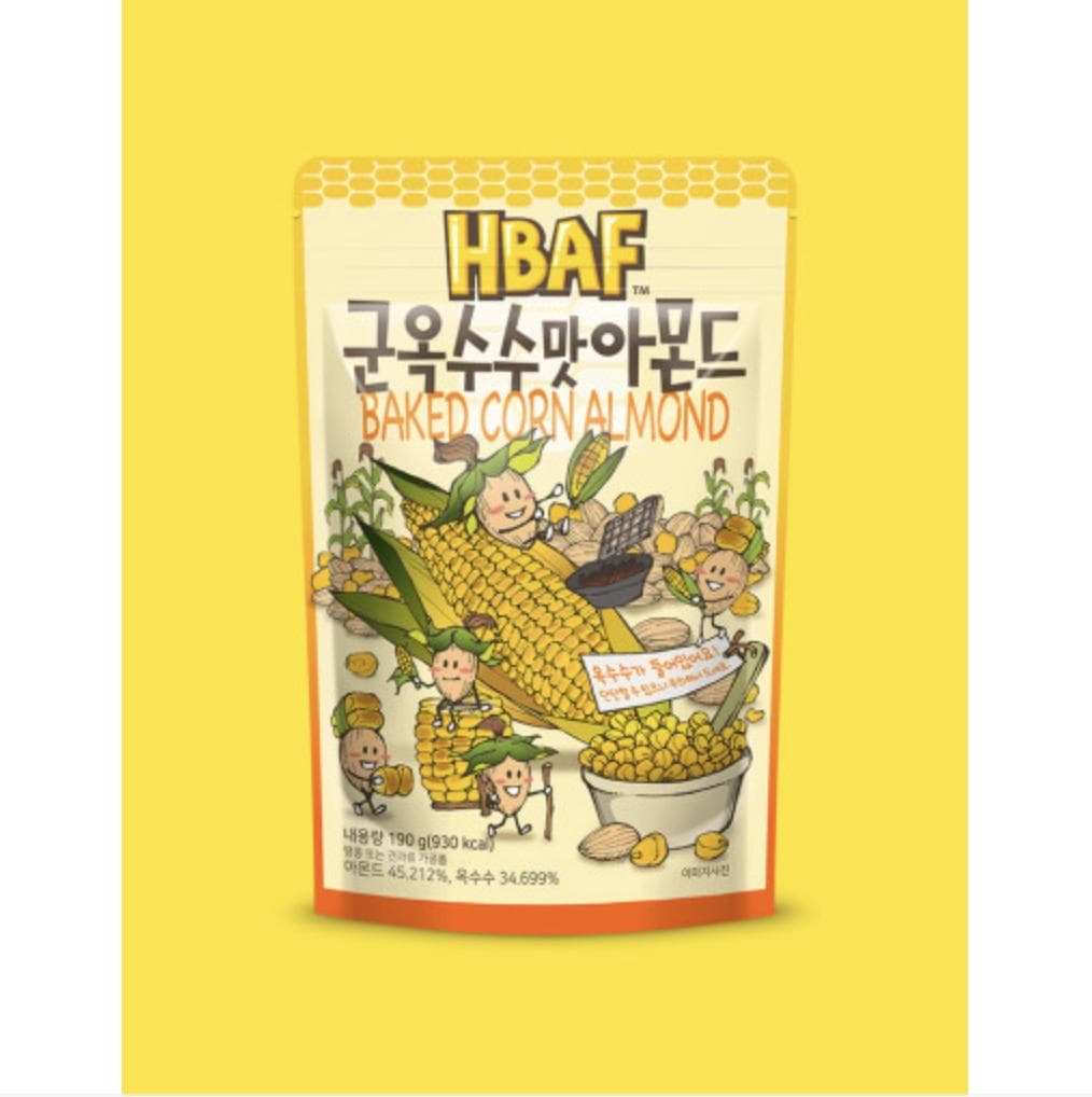 HBAF Seasoned Almonds&Cashewnut 170g/190g (35 Floavors) #Baked Corn Almond