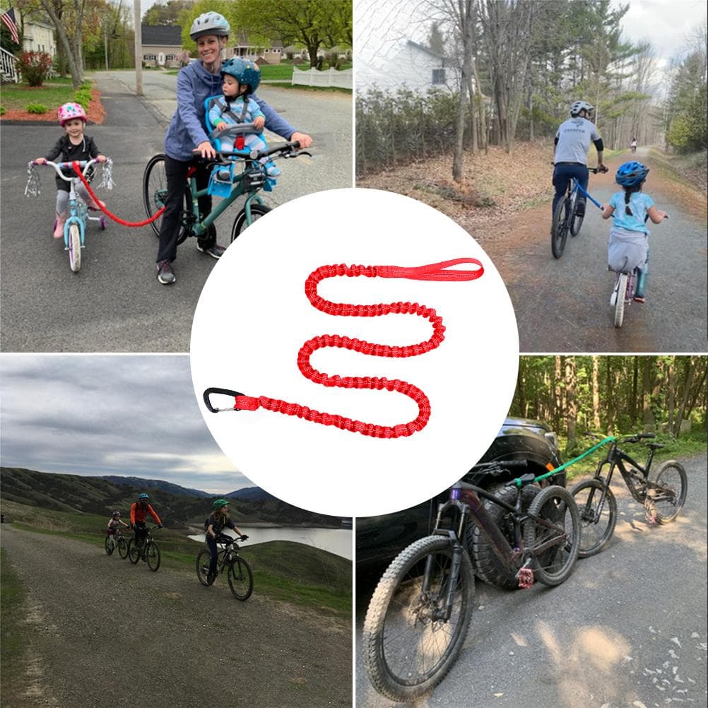Tow Rope Outdoor Children Adult MTB Elastic Belt for Mountain Bike Reflective Traction Rope with