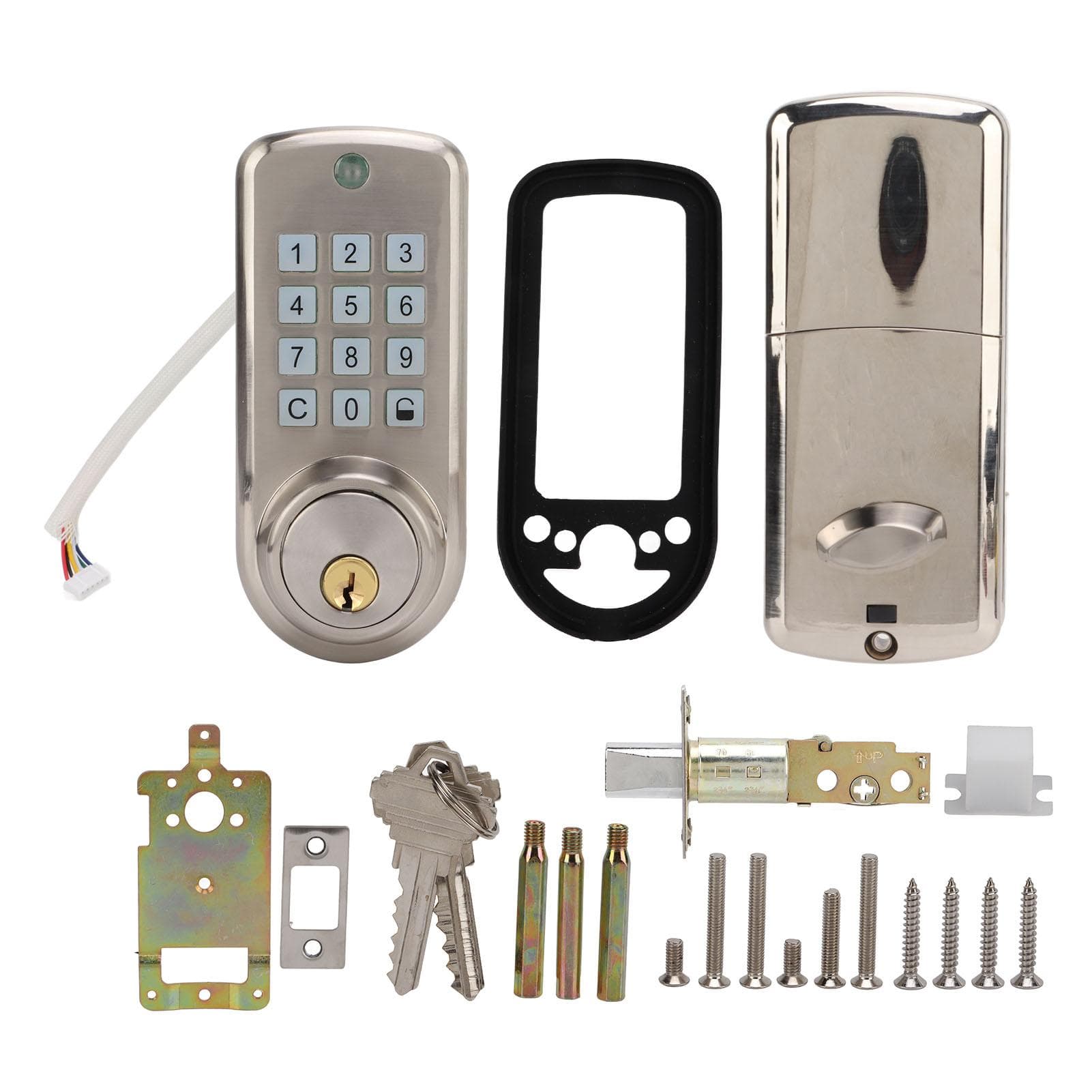 Electronic Door Lock Password Key Unlock Waterproof Concealed Security Entry for Home Hotel