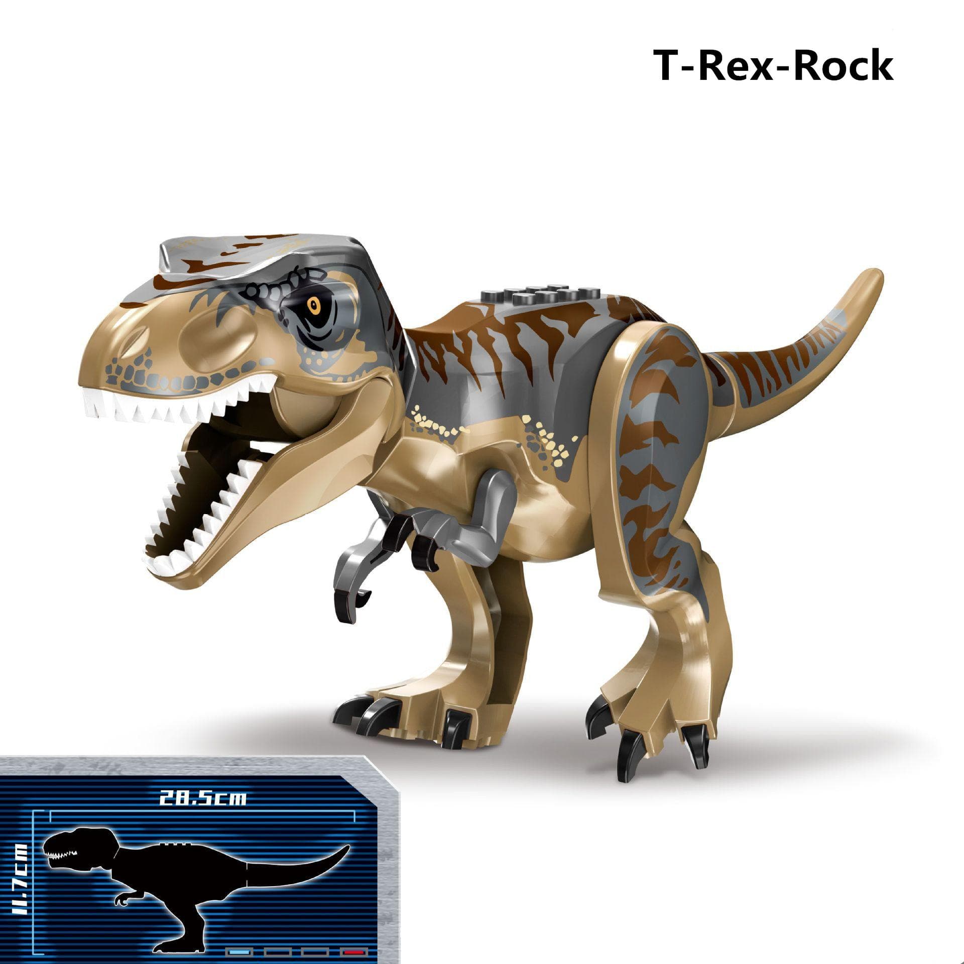 28CM Huge Raptor Carnotaurus Building Blocks Dinosaur Bricks Tyrannosaurus T-Rex Assemble Kids Toys Kids Gift Christmas Gifts 10