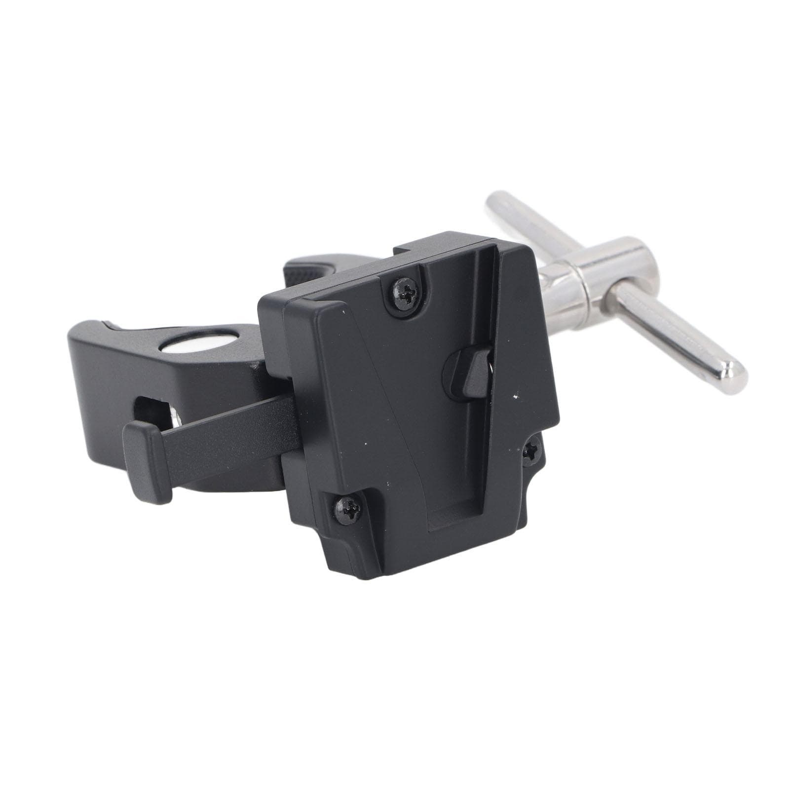 V Mount Battery Adapter with Clamp Strong Grip Portable Adjustable Heavy Duty Aluminum Alloy for