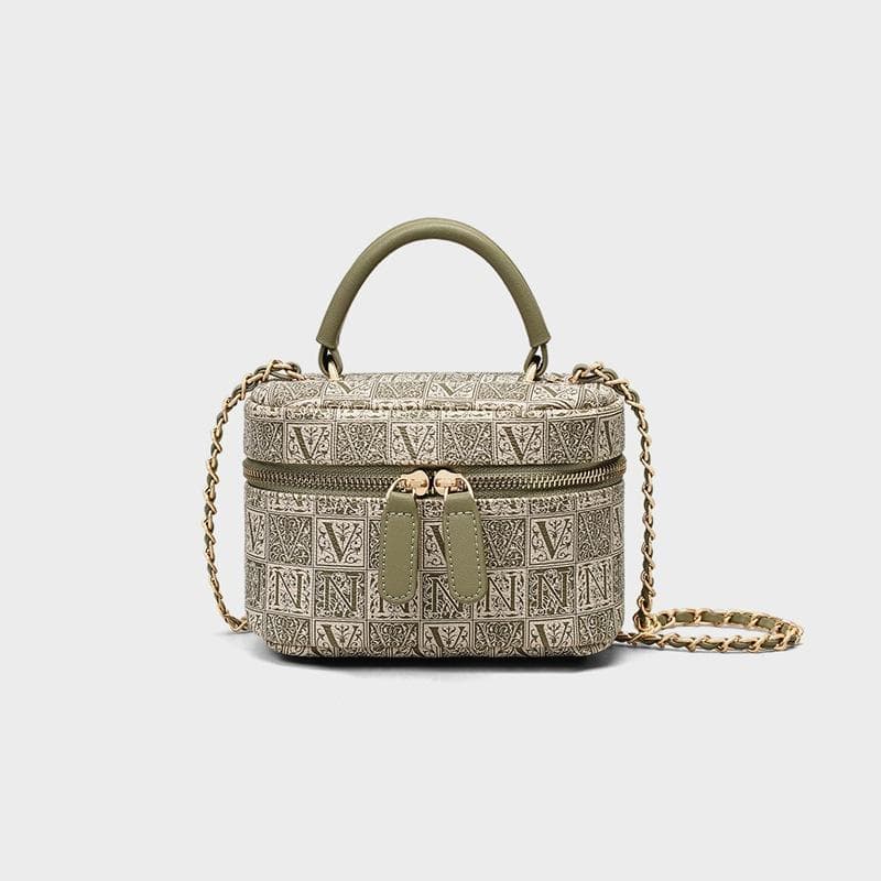 Female Autumn and Winter Female Bag Fashion Niche Ring-lattice Chain Hand Bill Shoulder Crossbody Bag