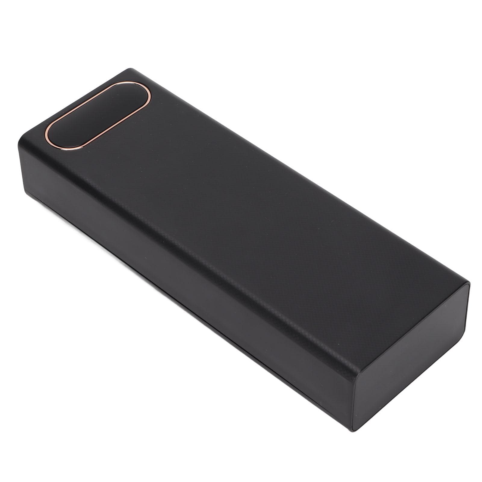22.5W Fast Charge Power Bank Case Kit Detachable LCD 20x18650 Battery Case Power Bank ShellBlack black