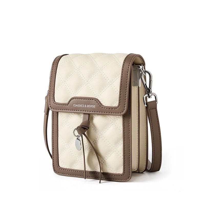 Mobile Phone Bag Women's Summer Crossbody Bag Leather Women's Bag with Key Light Mini High-grade Small Bag
