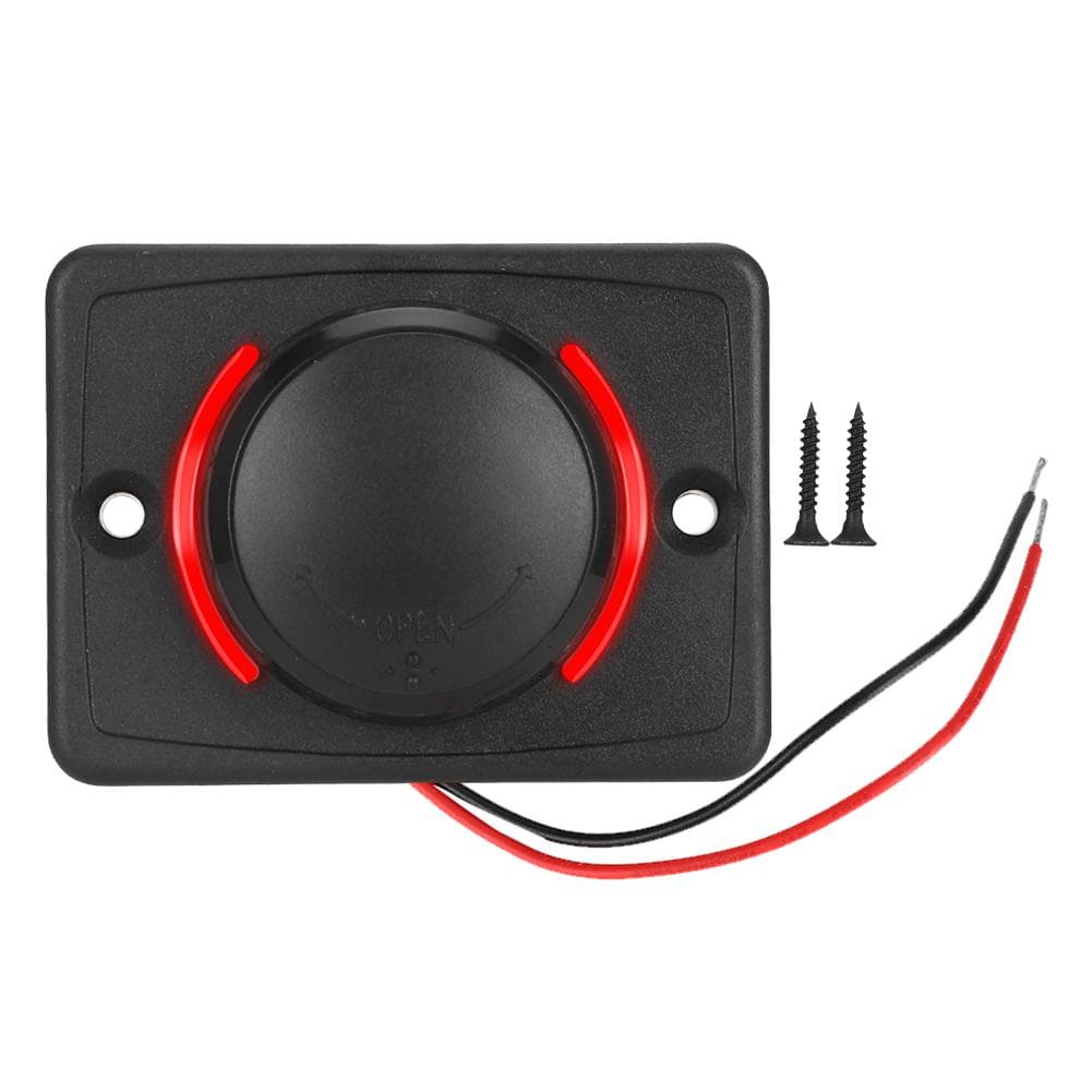 3.1A DC12V24V Black Car Dual USB Port Power Charger Socket Outlet with LED (Red)