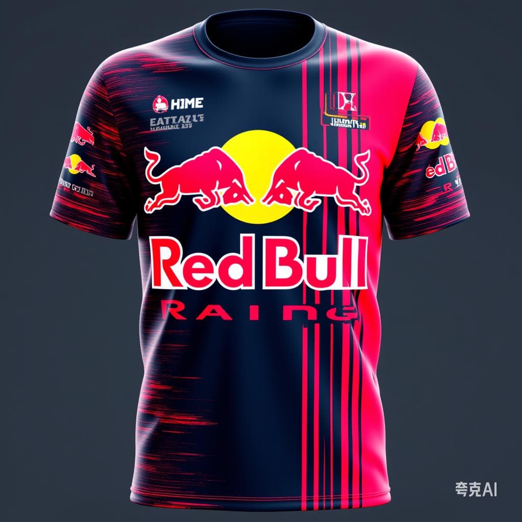 Men's Summer Red Bull High-end Brand Short-sleeved T-shirt Fashionable Loose Top Outdoor Extreme Sports Red Bull Cycling Suit 5XL