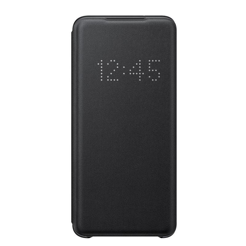 Original LED Smart View Flip Phone Case For Samsung Galaxy S20 S20+ S20 Ultra 5G LED Wallet Cover For S20 Ultra 5G black