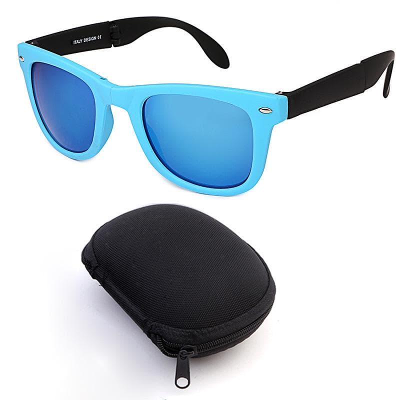 New Vintage Foldable Square Sunglasses Women Men Designer Fashion Portable Sun Glasses Gafas De Sol As picture shown