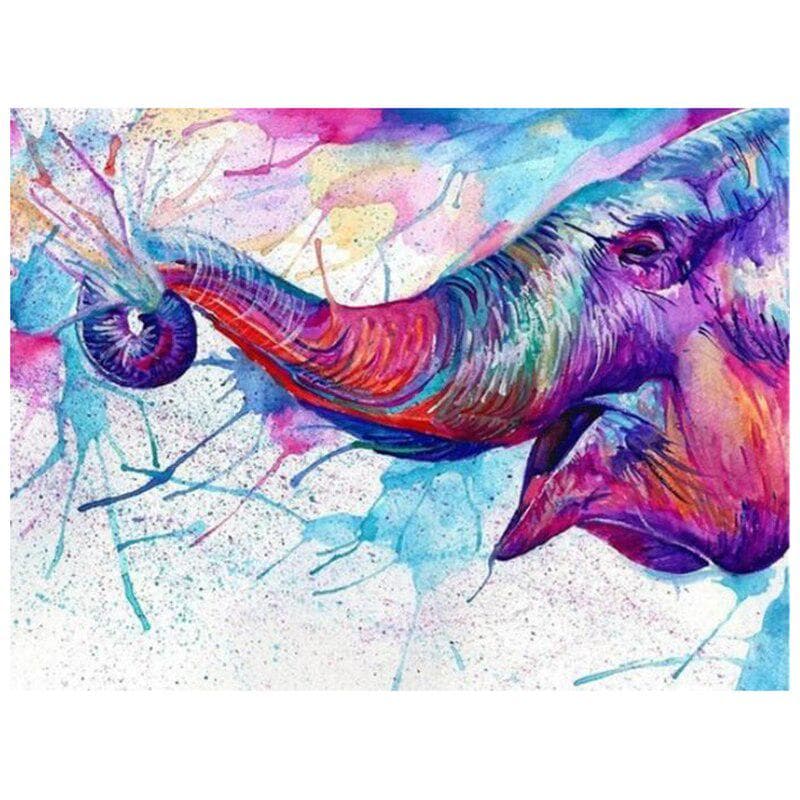 DIY 5D Diamond Painting Water-spraying Elephant Diamond Embroidery Cross Stitch 20X30CM