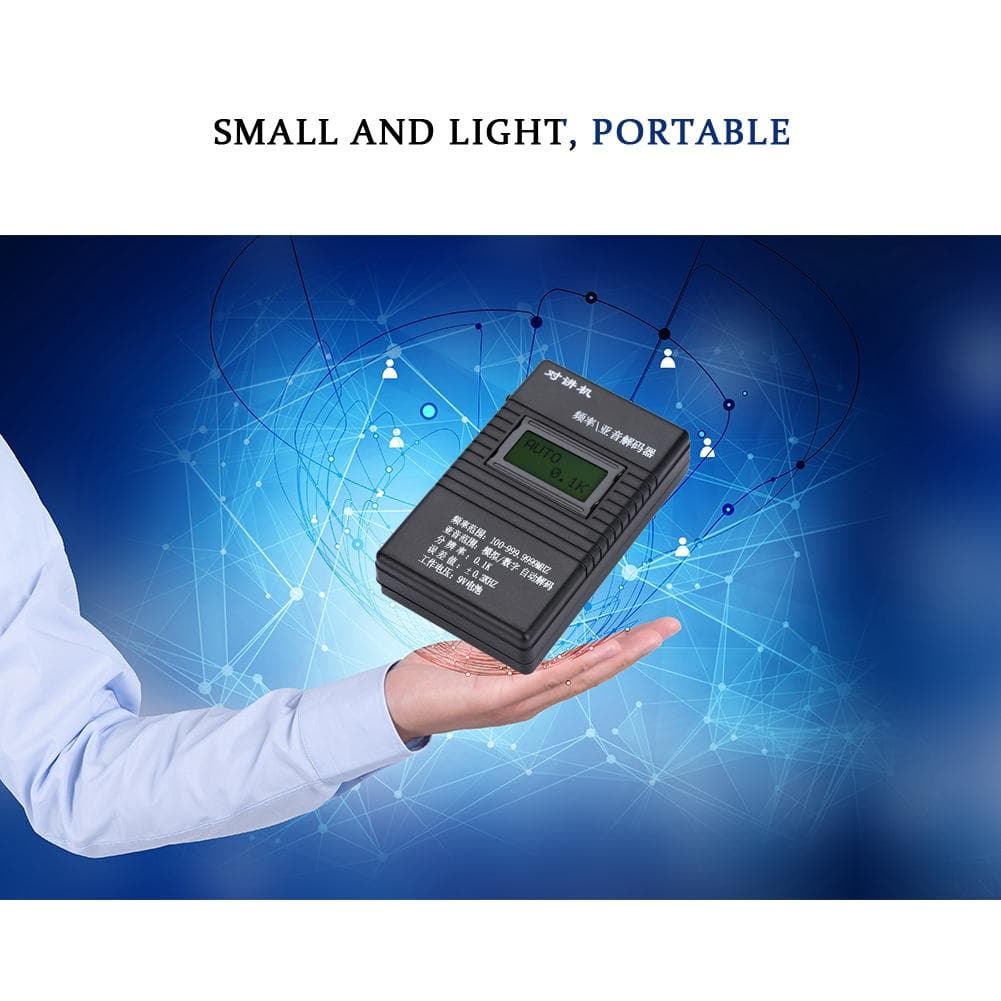 Portable Walkie Talkie FrequencySubo Decoder Frequency Meter Counter