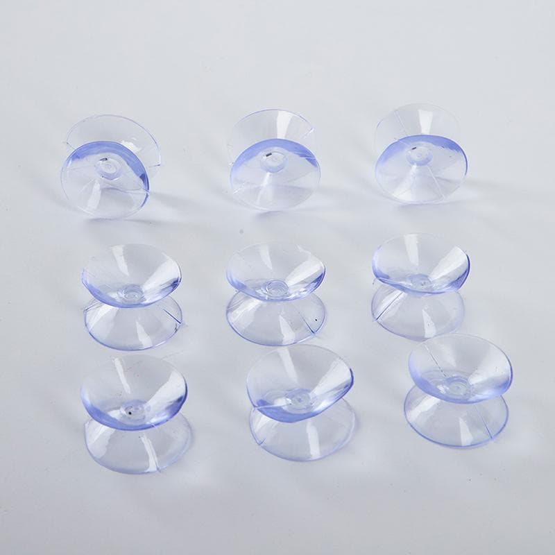 10 Pcs Double Sided Suction Cup - Sucker Pads For Glass, Plastic Suction Cup 20mm transparent