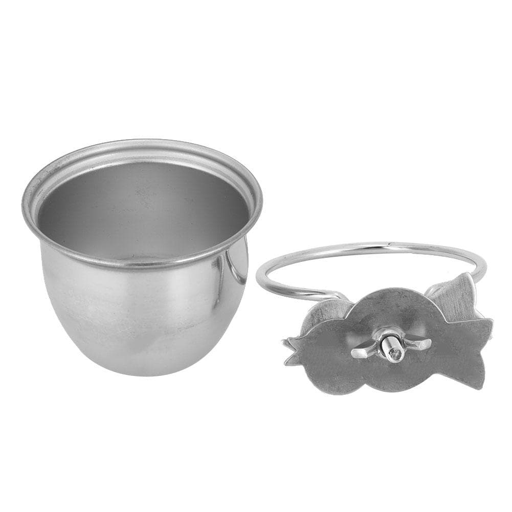 Stainless Steel Parrot Food and Water Coop Cup Bird Feeding Dish Feeder with Clamp 7.5cm / 3in