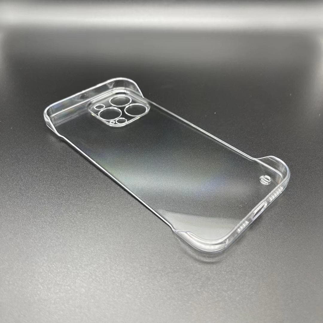 PC Boundless Material Suitable for Apple 15plus Mobile Phone Case Hard Transparent IPhone 15pro Protective Case Apple 15promax