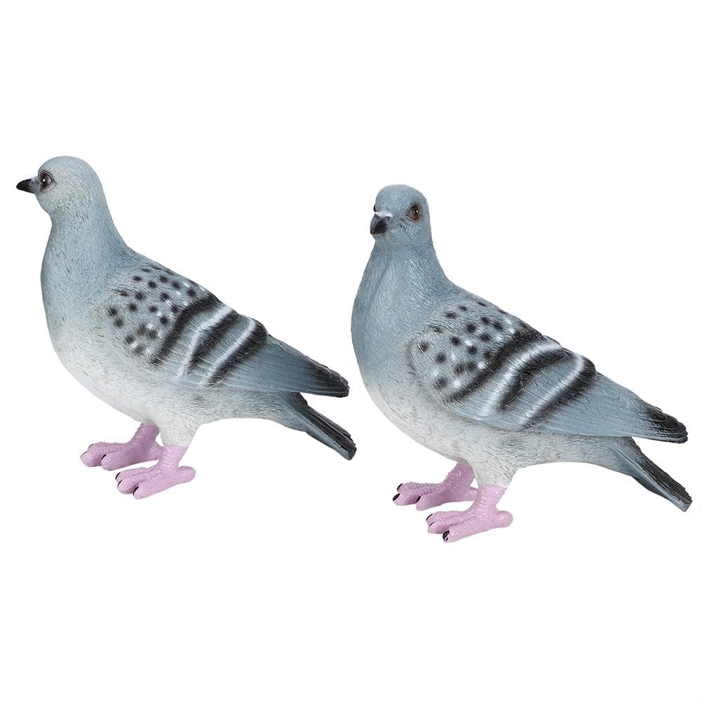 2pcs Garden Simulation Animal Peace Pigeon Lawn Figurine Balcony Wedding Decoration Crafts