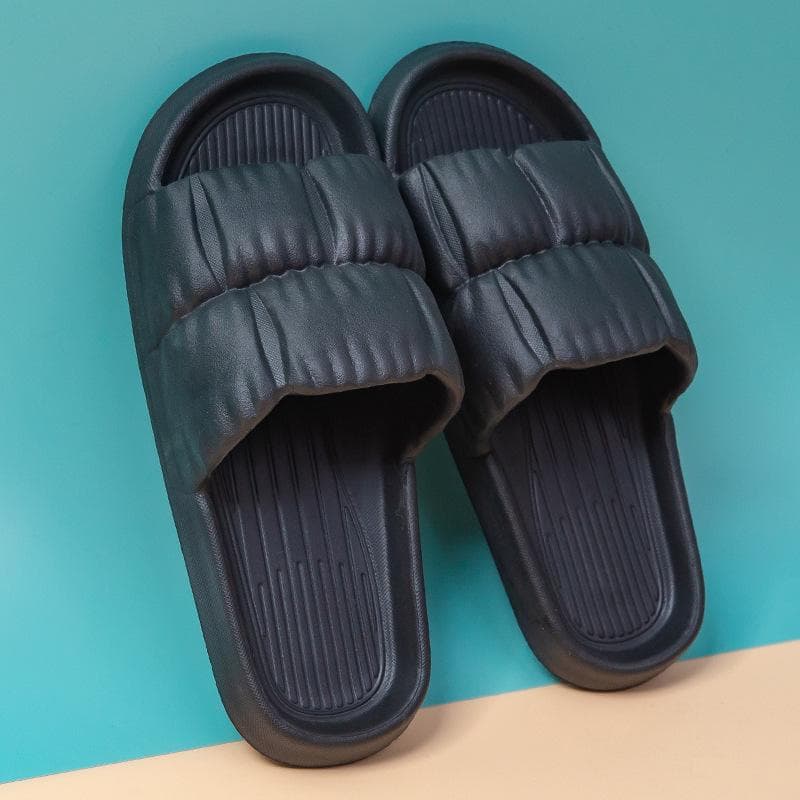 Summer Home Slippers Men Cloud Slides Indoor Mute Non-slip Bathing Flip Flop Sandals Male Summer Zapatillas Hombre 40