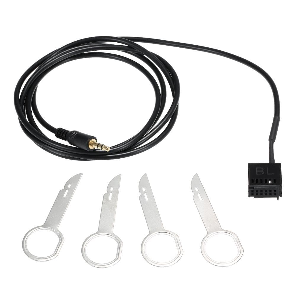 AUX-IN Audio Cable Adapter Aux Car Stereo Fit for Ford Fiesta Ford Focus 6000 CD black